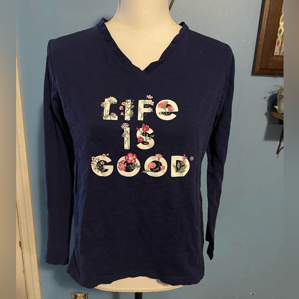 Life Is Good, Comfy, V-Neck, Sleep Top